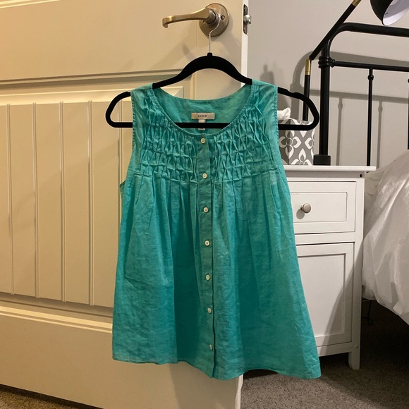 J. Crew linen tank - Picture 1 of 3